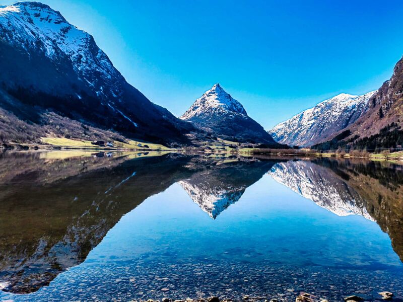 Wir haben ihn Toblerone Berg getauft