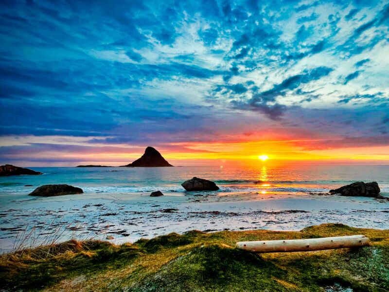 Mitternachtssonne in Bleik