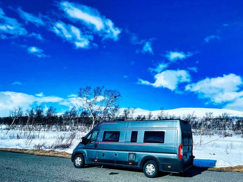 Eiskalte Nacht am Saltfjellet