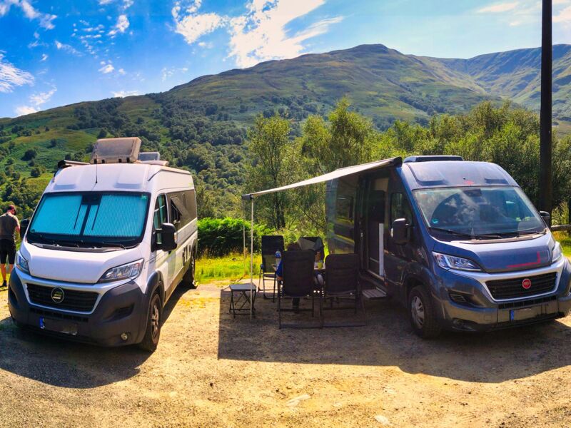 Kuschelcampen in Glen Douglas