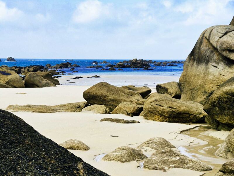 Steinstrand in Meneham