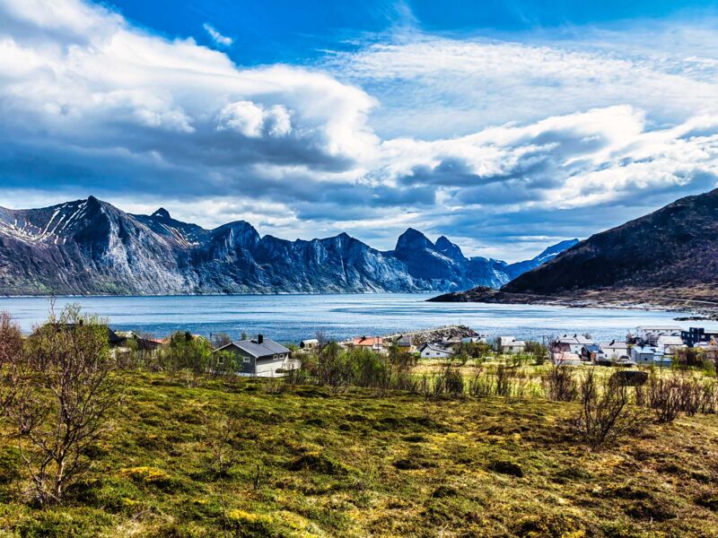 Ausblick von Mefjordvær