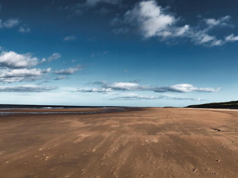 In Northumberland am Strand